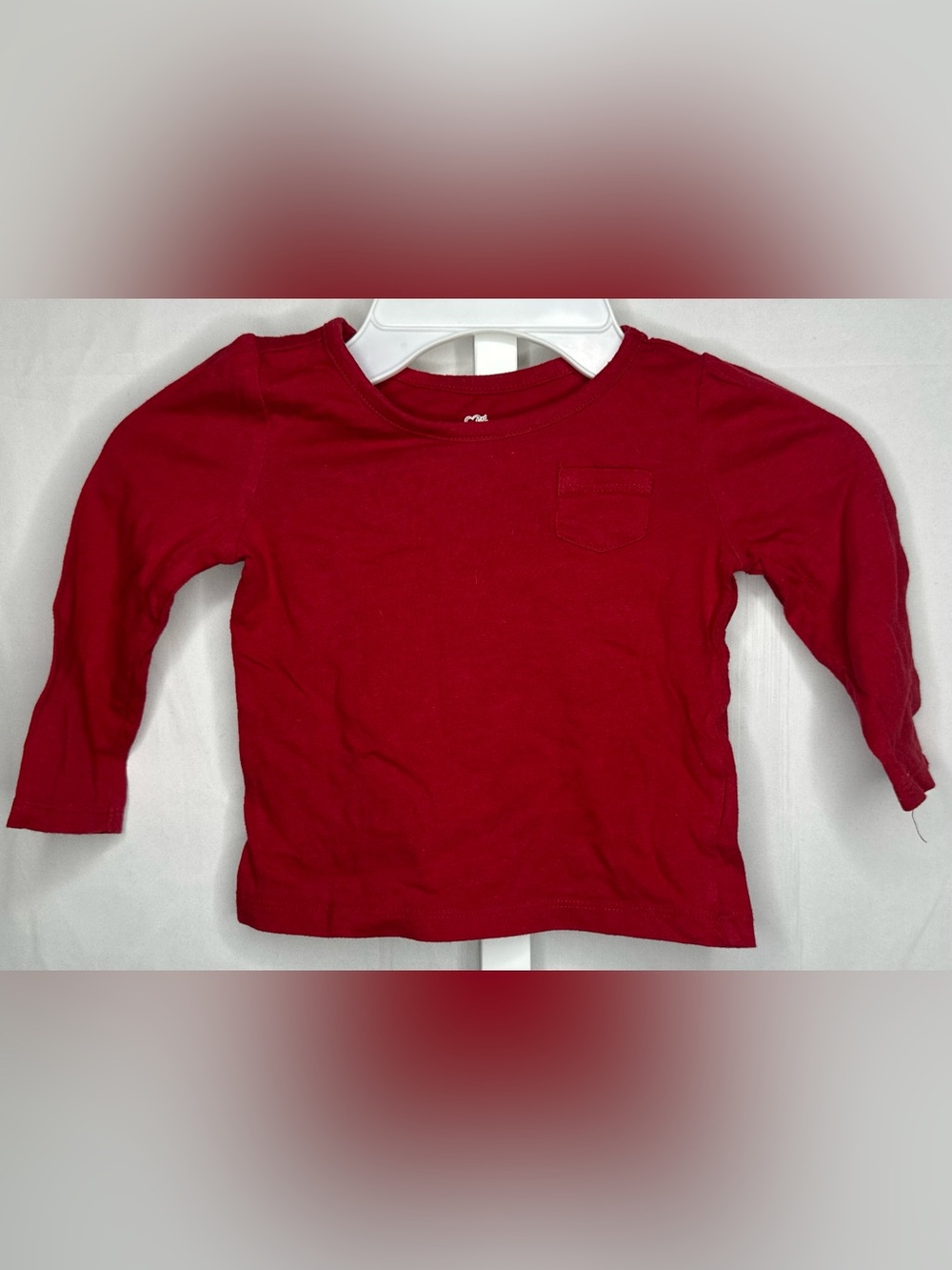 The Children's Place Red Long-Sleeve Pocket Tee